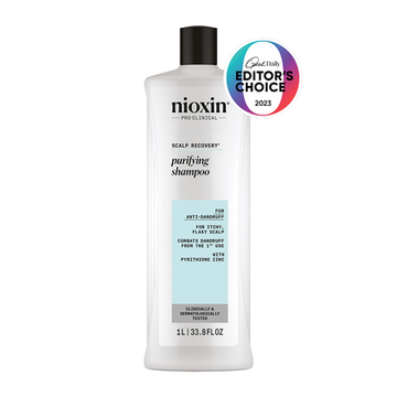 Nioxin Scalp Recovery Purifying Shampoo, a best-selling scalp care product from Bureau The Salon