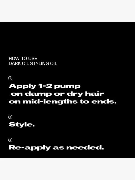 Dark Oil Smooth And Shine Styling Oil
