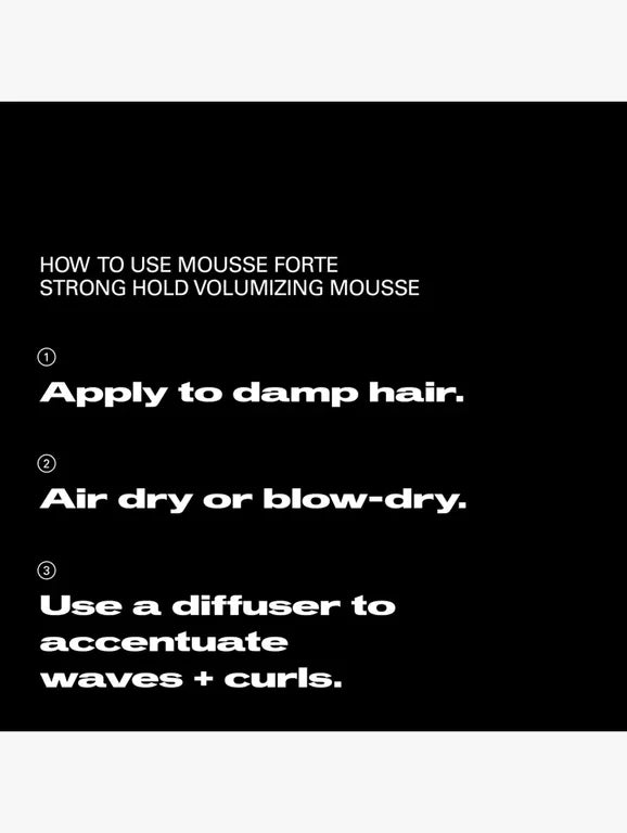 Mousse Forte Strong Hold Volumizing Mousse 200mL